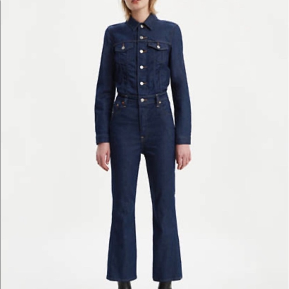 Levi’s Denim Kick Flare Jumpsuit